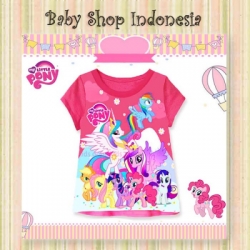 kaos pony pink baru  large